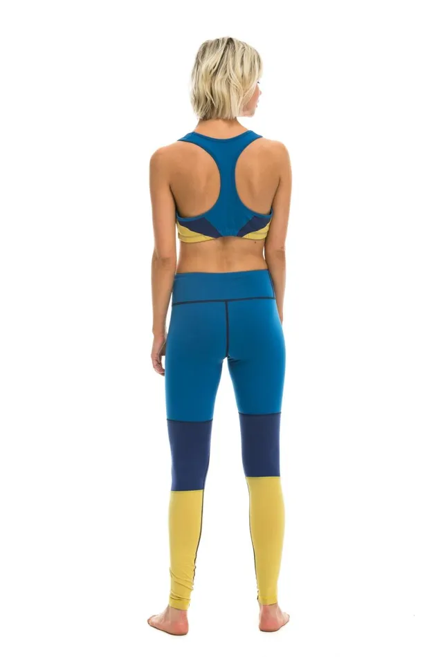 Women Activewear Aviator Nation SPRINTER FULL LENGTH LEGGINGS 8211 CARIBBEAN POSEIDON GOLD Women Activewear Aviator Nation SPRINTER FULL LENGTH LEGGINGS 8211 CARIBBEAN POSEIDON GOLD