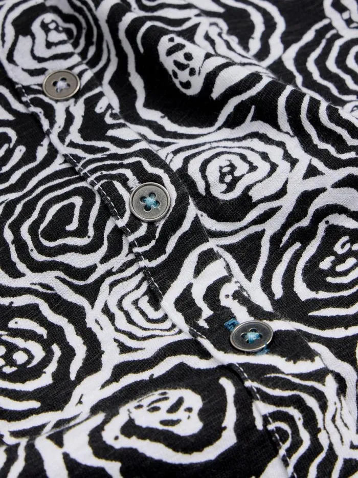 Women ANNIE COTTON SHIRT Black Print White Stuff Shirts and Blouses Women ANNIE COTTON SHIRT Black Print White Stuff Shirts and Blouses
