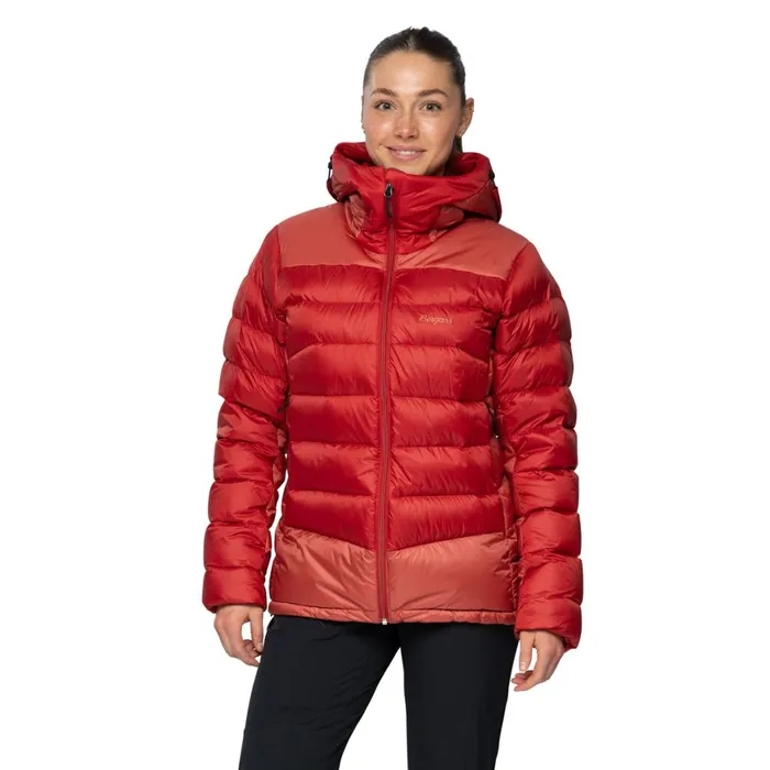 Women Bergans Of Norway Down Jackets Vaagaa Allround Down Jacket Rusty Dust Crimson Red Women Bergans Of Norway Down Jackets Vaagaa Allround Down Jacket Rusty Dust Crimson Red