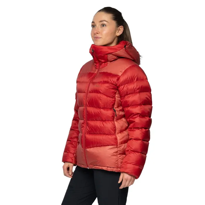 Women Bergans Of Norway Down Jackets Vaagaa Allround Down Jacket Rusty Dust Crimson Red