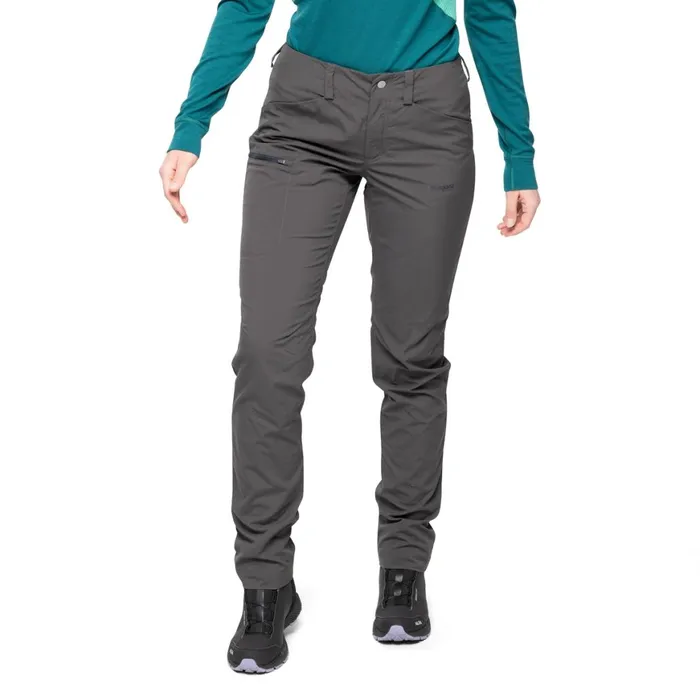Women Bergans Of Norway Hiking Pants Utne V5 W Pants Solid Charcoal