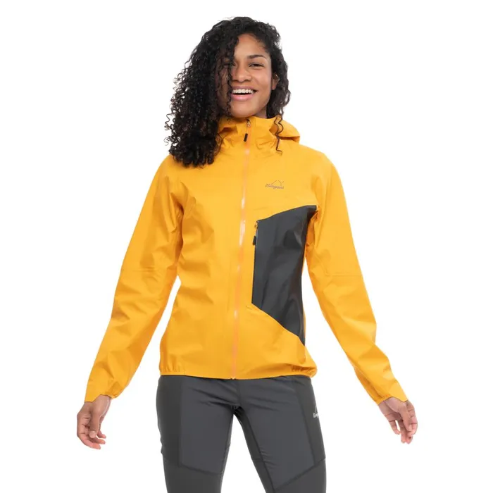 Women Bergans Of Norway Shell Jackets Y Lightline Air 3l Shell Jacket Mango Yellow Dark Shadow Grey Women Bergans Of Norway Shell Jackets Y Lightline Air 3l Shell Jacket Mango Yellow Dark Shadow Grey
