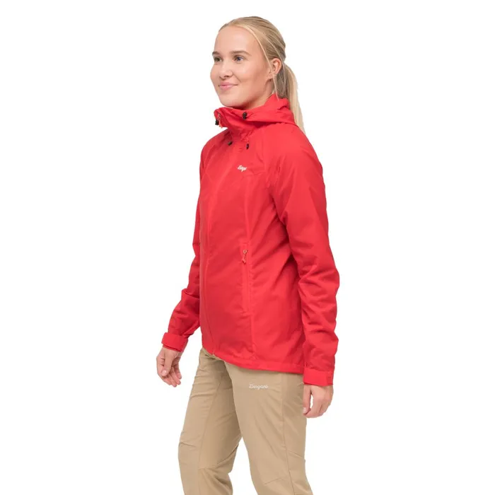 Women Bergans Of Norway Softshell Jackets Rabot Windbreaker Jacket Fire Red