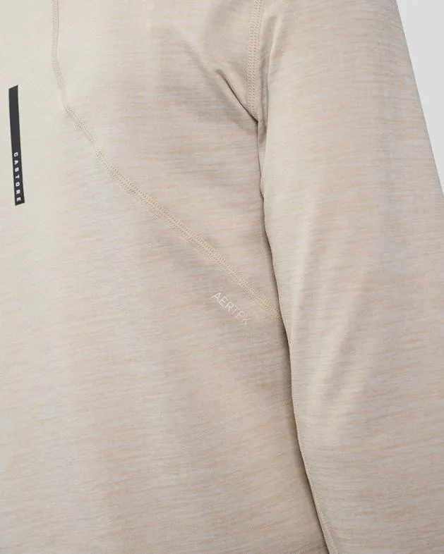 Women Castore Tops WoFlow Training Fleece Zip Top 8211 Beige