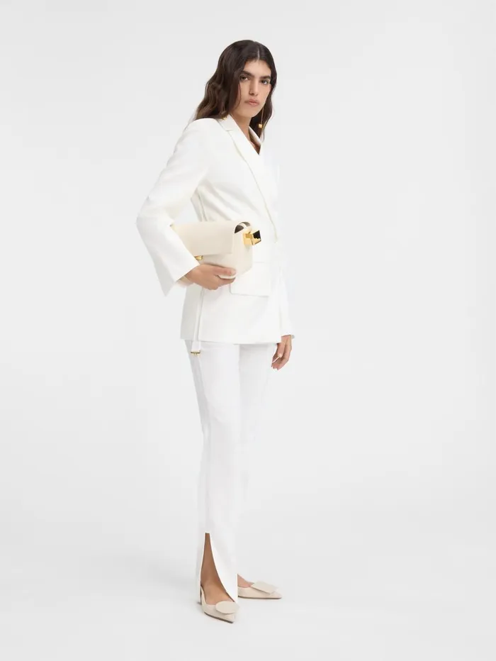 Women Coats and Jackets JACQUEMUS The Tibau Jacket White Women Coats and Jackets JACQUEMUS The Tibau Jacket White
