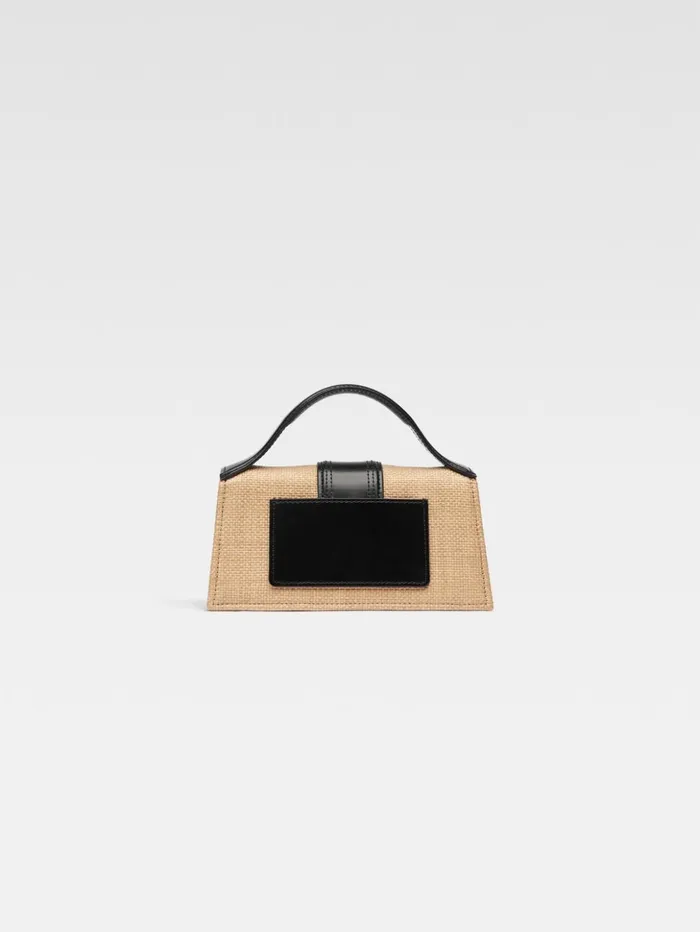Women Crossbody and Handbags JACQUEMUS The Bambino Ivoryblack Women Crossbody and Handbags JACQUEMUS The Bambino Ivoryblack
