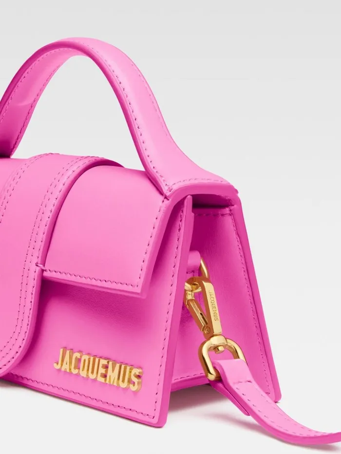Women Crossbody and Handbags JACQUEMUS The Bambino Neon Pink Women Crossbody and Handbags JACQUEMUS The Bambino Neon Pink