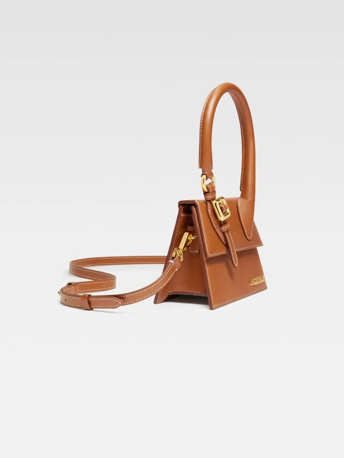Women Crossbody and Handbags JACQUEMUS The Medium Chiquito With Buckle Light Brown Women Crossbody and Handbags JACQUEMUS The Medium Chiquito With Buckle Light Brown