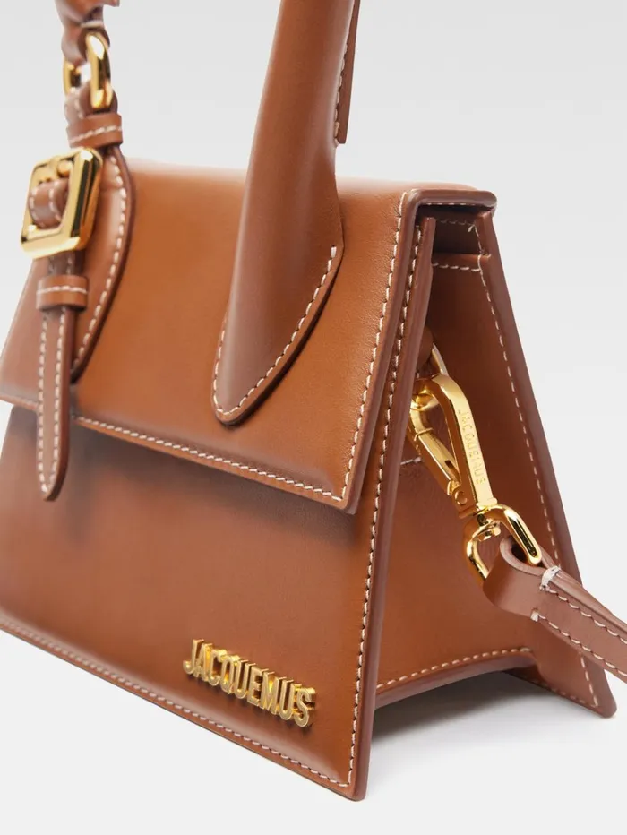 Women Crossbody and Handbags JACQUEMUS The Medium Chiquito With Buckle Light Brown Women Crossbody and Handbags JACQUEMUS The Medium Chiquito With Buckle Light Brown