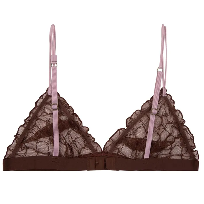 Women Cup A To D Love Stories Reggipetto Bralette Dark Brown