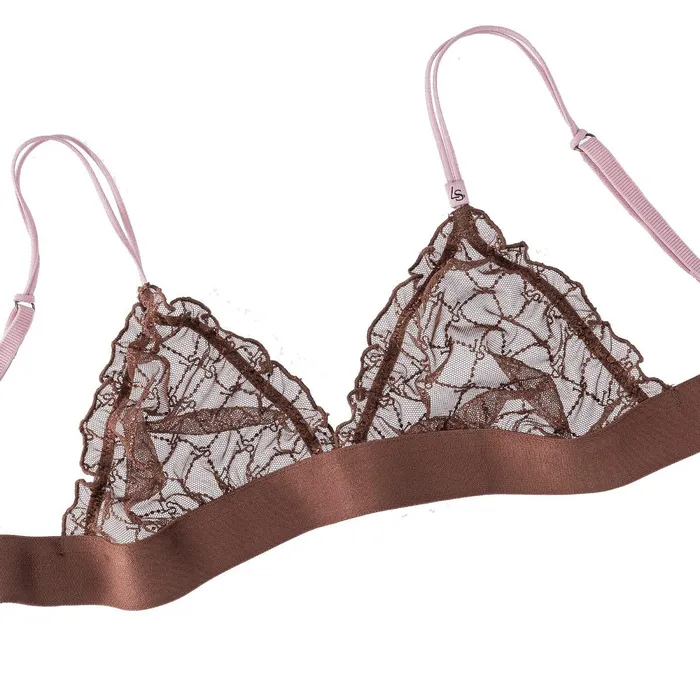 Women Cup A To D Love Stories Reggipetto Bralette Dark Brown