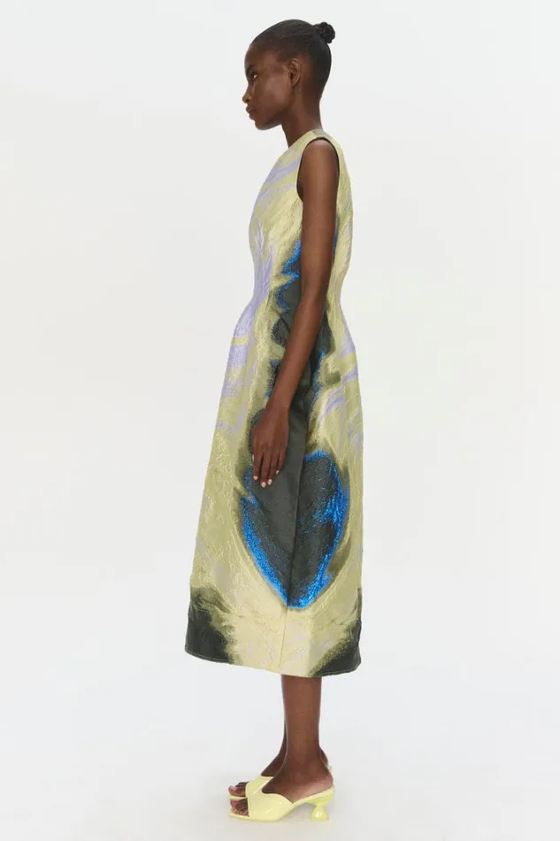 Women Dresses and Jumpsuits Jonathan Simkhai Eli Dress Green and Blue Eli Dress Women Dresses and Jumpsuits Jonathan Simkhai Eli Dress Green and Blue Eli Dress