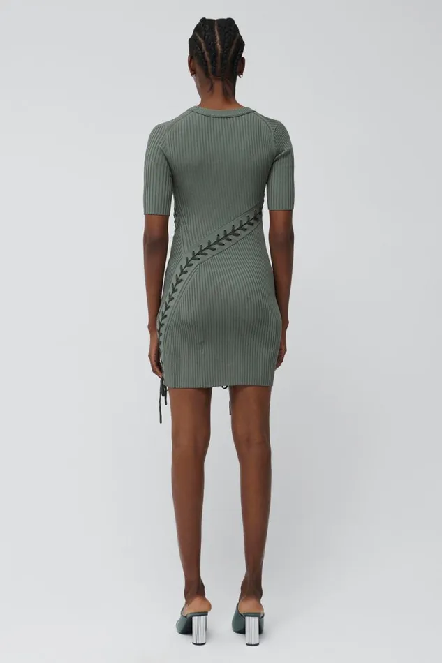 Women Dresses and Jumpsuits Jonathan Simkhai Gilly Dress Green Multi Mini Dress W Short Sleeves Women Dresses and Jumpsuits Jonathan Simkhai Gilly Dress Green Multi Mini Dress W Short Sleeves