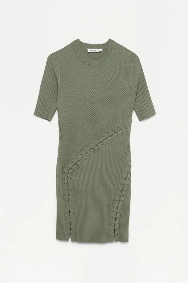 Women Dresses and Jumpsuits Jonathan Simkhai Gilly Dress Green Multi Mini Dress W Short Sleeves Women Dresses and Jumpsuits Jonathan Simkhai Gilly Dress Green Multi Mini Dress W Short Sleeves