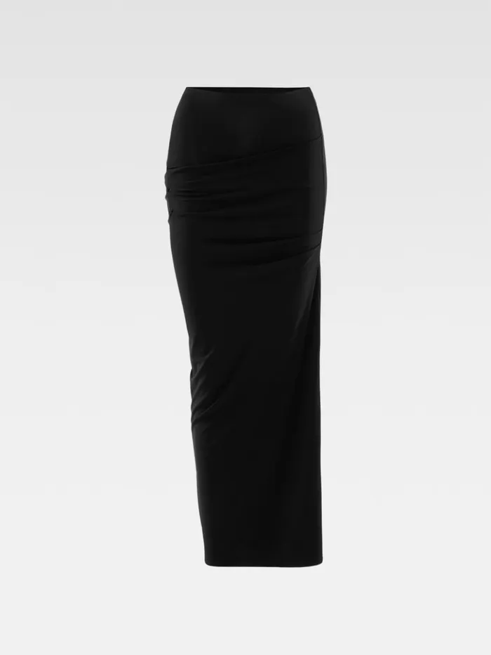 Women Dresses and Skirts JACQUEMUS The Drapeado Skirt Black Women Dresses and Skirts JACQUEMUS The Drapeado Skirt Black