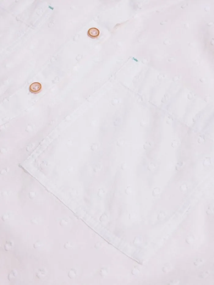 Women Ellie Organic Cotton Shirt Pale Ivory White Stuff Shirts and Blouses