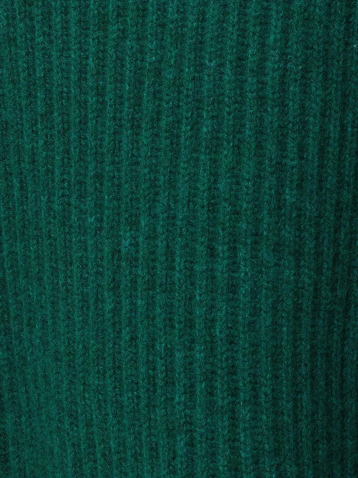 Women Faroe Fishermans Rib Jumper Green Jigsaw Knitwear and Cashmere