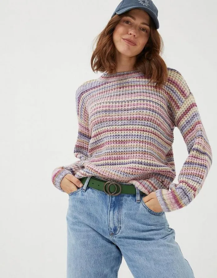 Women FatFace Belts Jean Double Circle Belt Bright Green