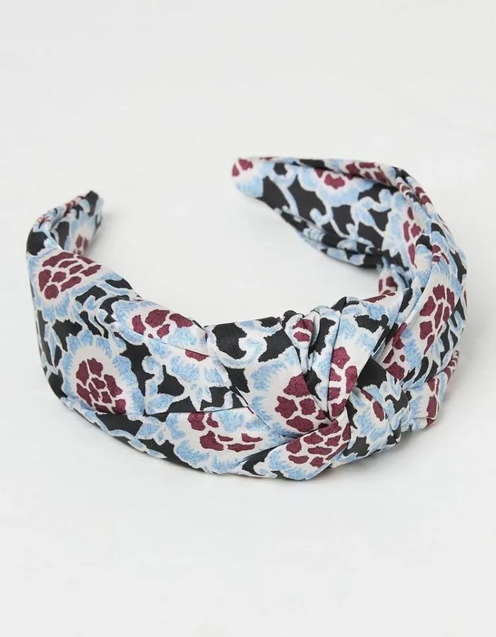 Women FatFace Hair Accessories Floral Headband Black