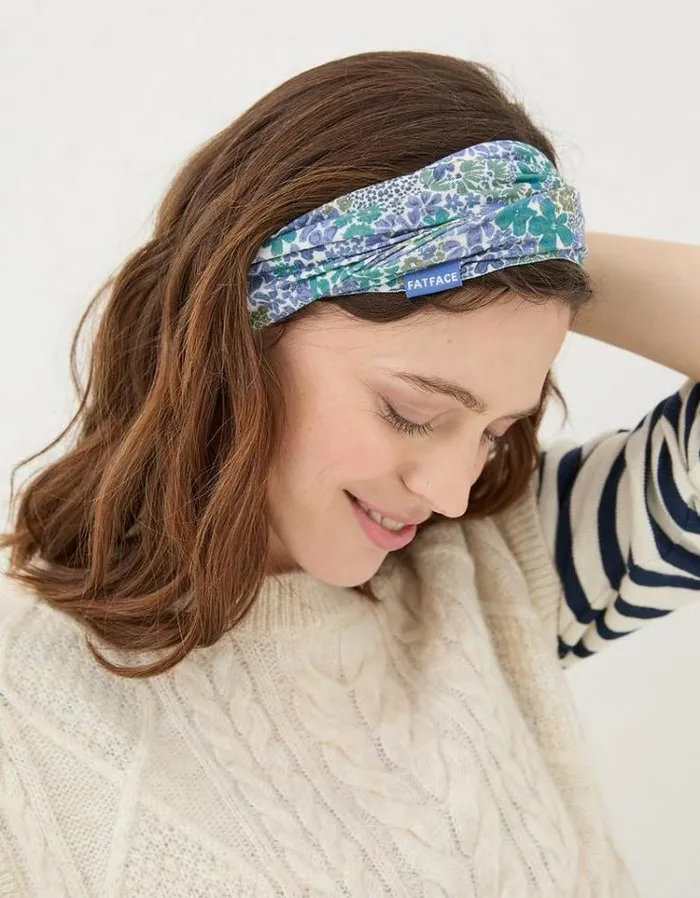 Women FatFace Scarves Floral Snood Blue