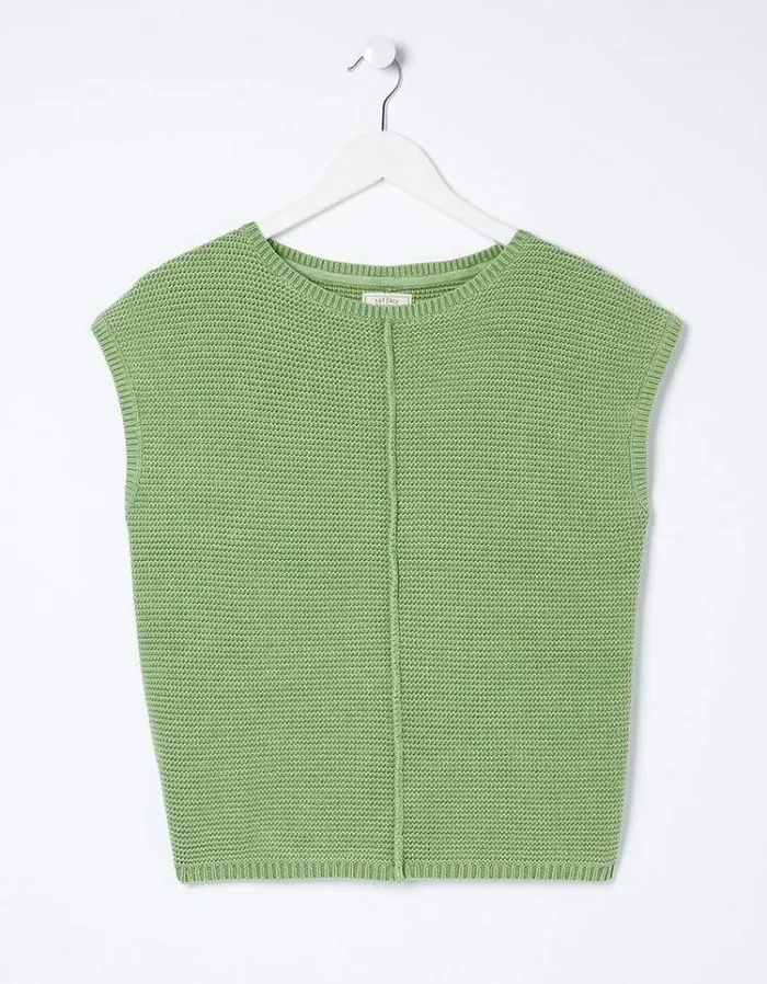 Women FatFace Sweaters and Cardigans Eden Knitted Tank Green