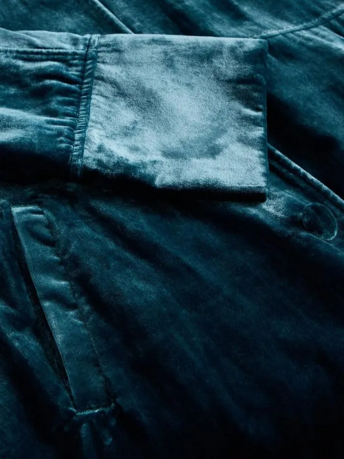 Women Freya Velvet Duster Coat Dk Teal White Stuff Coats and Jackets Women Freya Velvet Duster Coat Dk Teal White Stuff Coats and Jackets