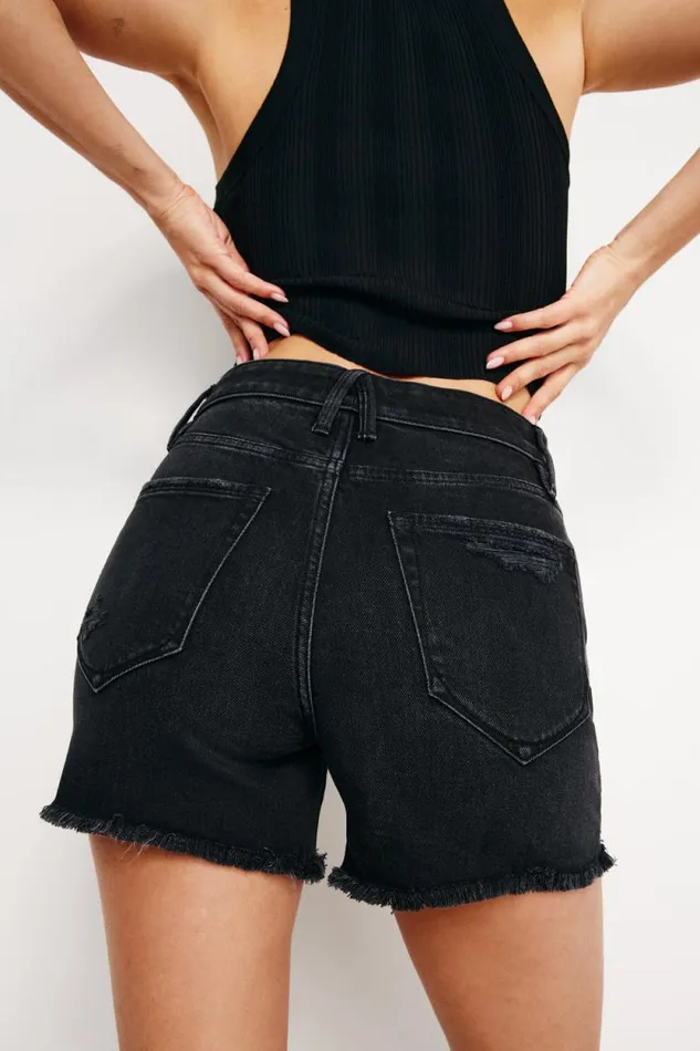 Women GOOD AMERICAN Jeans BOMBSHELLSHORTS Black333 Women GOOD AMERICAN Jeans BOMBSHELLSHORTS Black333