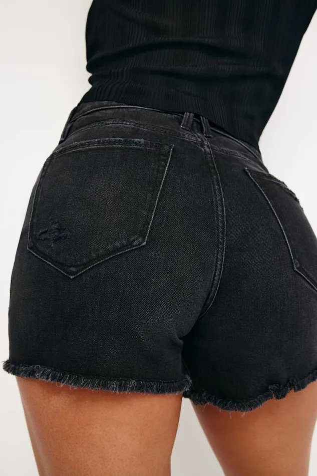 Women GOOD AMERICAN Jeans BOMBSHELLSHORTS Black333 Women GOOD AMERICAN Jeans BOMBSHELLSHORTS Black333