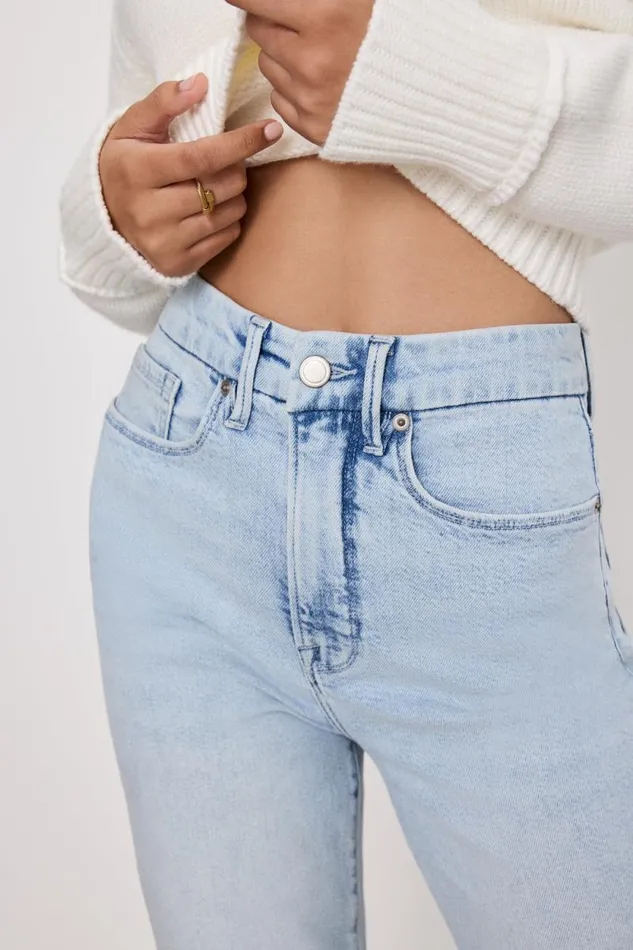Women GOOD AMERICAN Jeans GOOD BOY STRAIGHTJEANS Indigo753