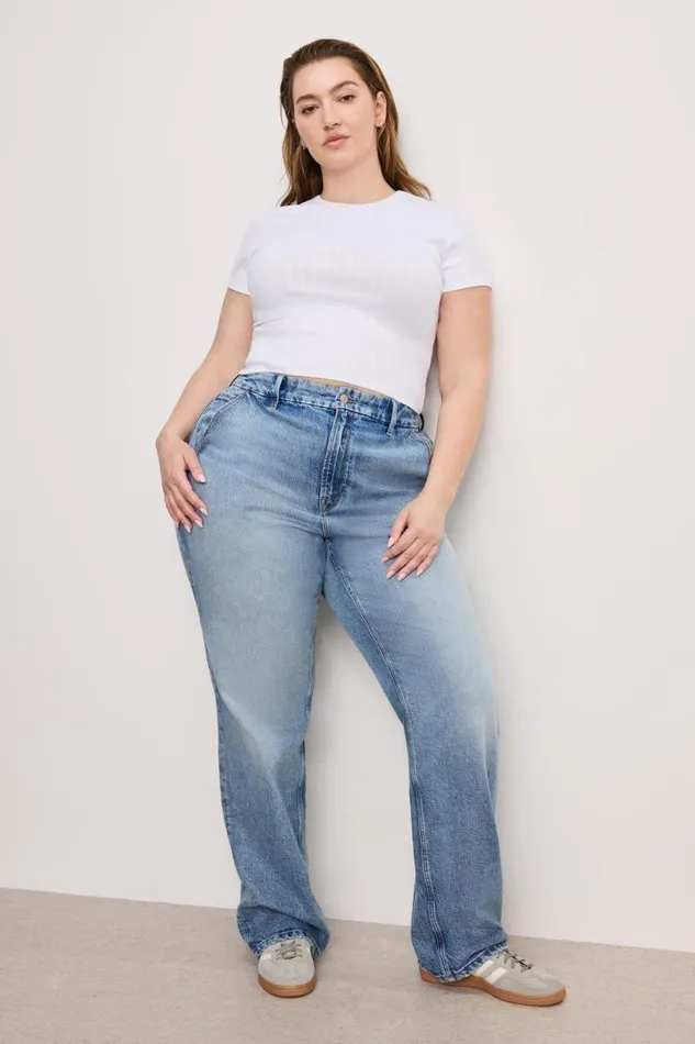 Women GOOD AMERICAN Tops COTTON POINTELLE BABYTEE White001 Women GOOD AMERICAN Tops COTTON POINTELLE BABYTEE White001