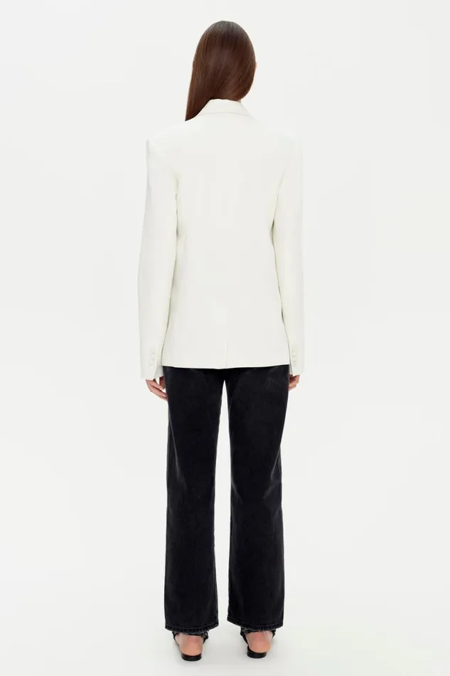 Women Jackets and Coats Jonathan Simkhai Norah Blazer Ivory Double Breasted Blazer Women Jackets and Coats Jonathan Simkhai Norah Blazer Ivory Double Breasted Blazer