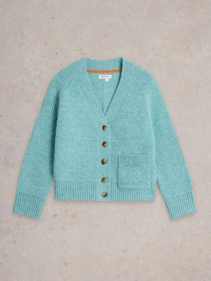 Women JUDI CARDI Mid Blue White Stuff Knitwear