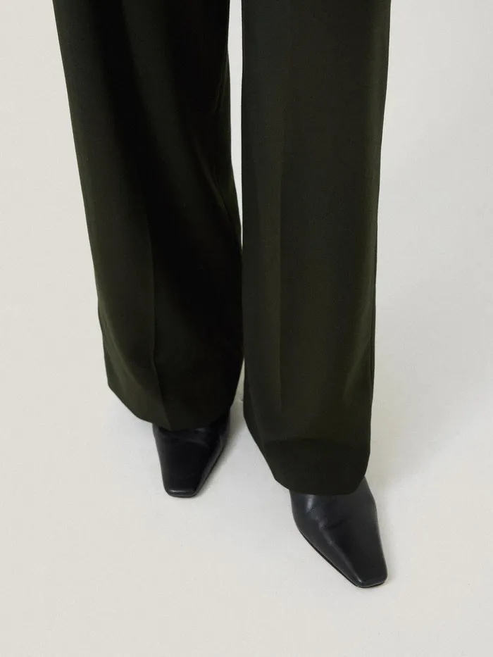 Women Kemp Fluid Twill Trouser Green Jigsaw Trousers