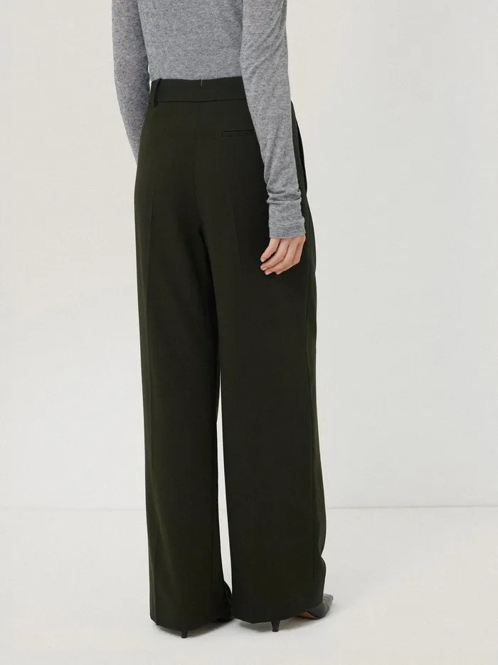 Women Kemp Fluid Twill Trouser Green Jigsaw Trousers