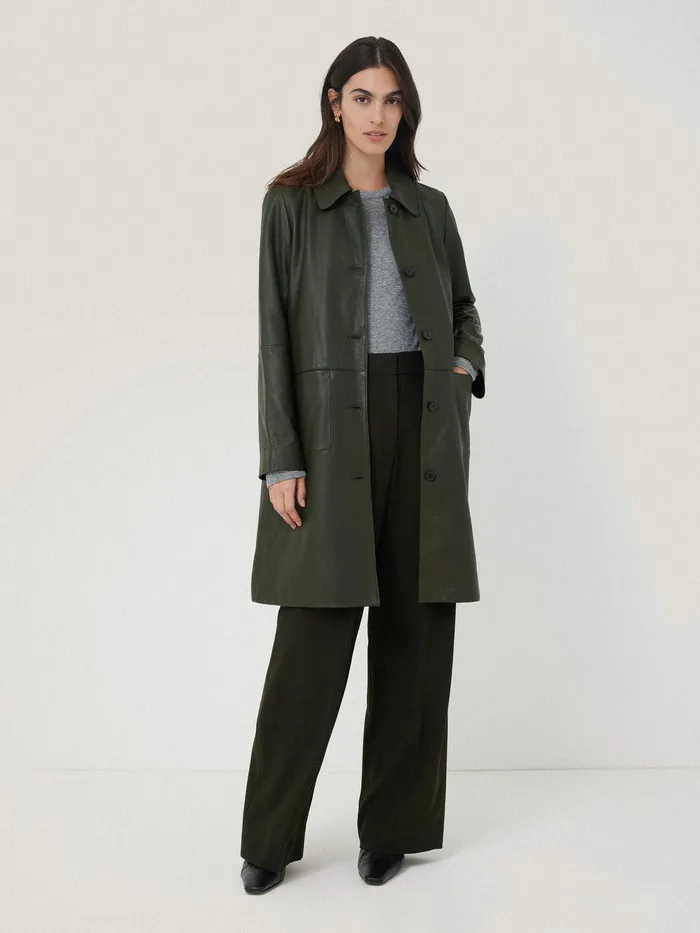 Women Kemp Fluid Twill Trouser Green Jigsaw Trousers
