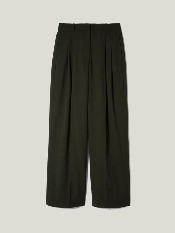 Women Kemp Fluid Twill Trouser Green Jigsaw Trousers