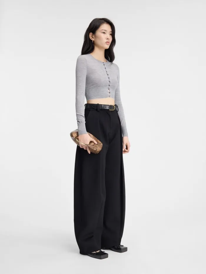 Women Knits JACQUEMUS The Spiaggia Cardigan Grey Women Knits JACQUEMUS The Spiaggia Cardigan Grey