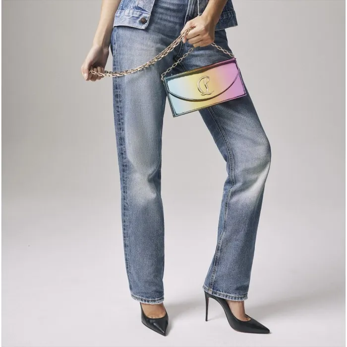 Women Loubi54 Clutch 8211 Boreal Specchio Leather 8211 Multicolor Christian Louboutin Shoulder Bags Women Loubi54 Clutch 8211 Boreal Specchio Leather 8211 Multicolor Christian Louboutin Shoulder Bags