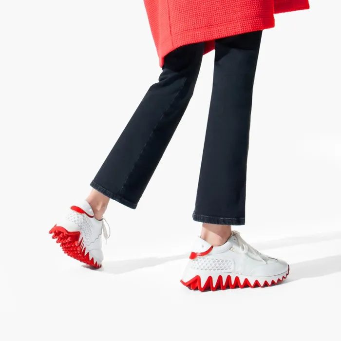 Women Loubishark Sneakers 8211 Calf Leather And Neoprene 8211 Bianco Christian Louboutin Sneakers Women Loubishark Sneakers 8211 Calf Leather And Neoprene 8211 Bianco Christian Louboutin Sneakers