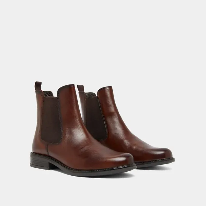 Women Lowboots With Elastics And Rounded Toes Cognac JONAK Ankle Boots Lowboots