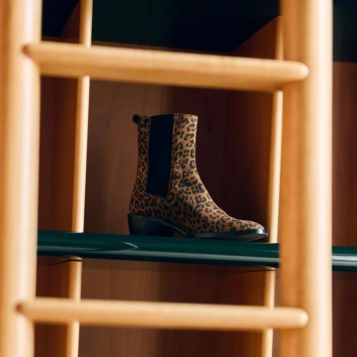 Women Lowboots With Elastics Leopard JONAK Ankle Boots Lowboots