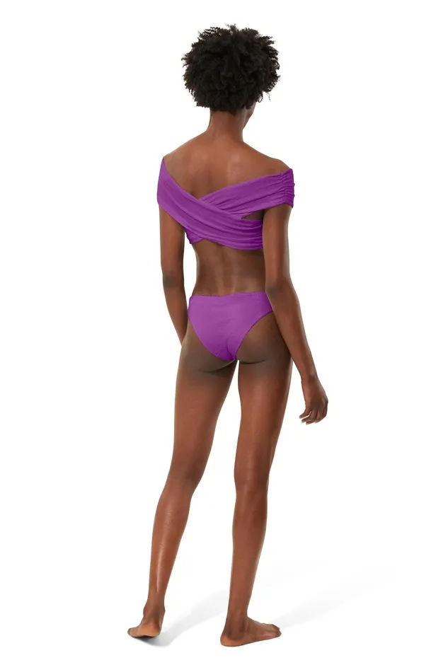 Women Mara Hoffman Bikini Tops Lorina Bikini Top Violet Women Mara Hoffman Bikini Tops Lorina Bikini Top Violet