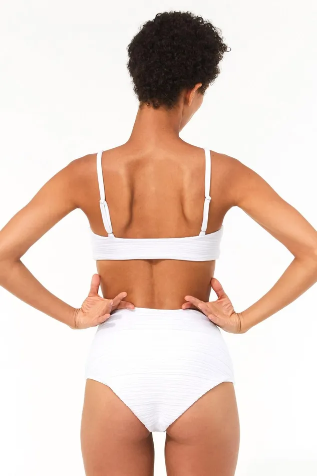 Women Mara Hoffman Bikini Tops Sia Bikini Top White Women Mara Hoffman Bikini Tops Sia Bikini Top White