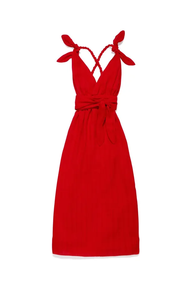 Women Mara Hoffman Dresses Calypso Dress Red