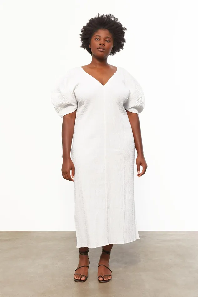 Women Mara Hoffman Extended Sizes Extended Gracen Dress White