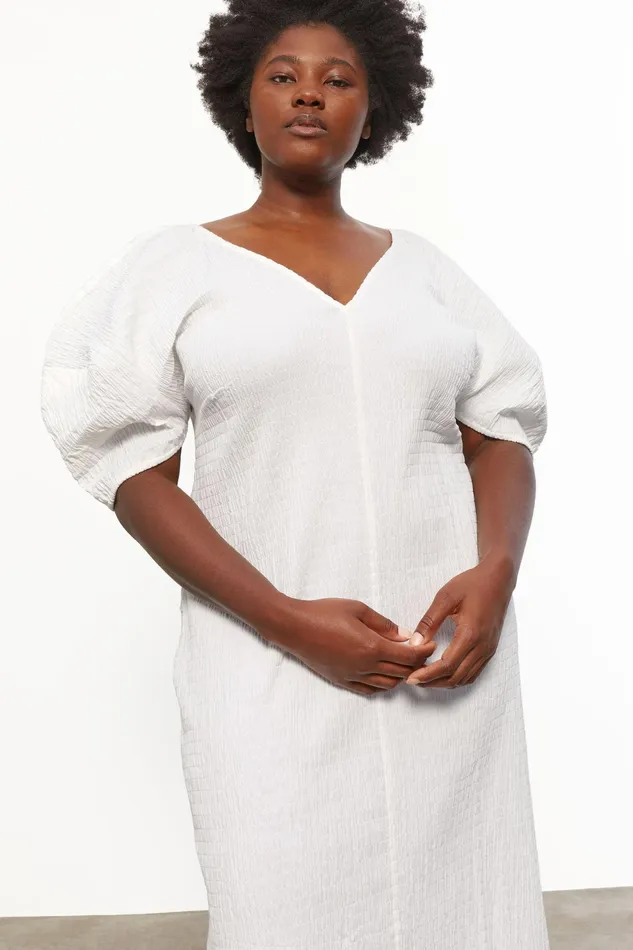Women Mara Hoffman Extended Sizes Extended Gracen Dress White