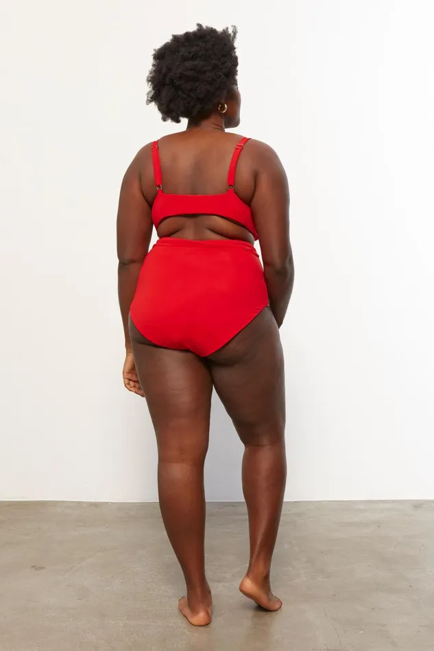 Women Mara Hoffman Extended Sizes Extended Jay Bikini Bottom Red Women Mara Hoffman Extended Sizes Extended Jay Bikini Bottom Red