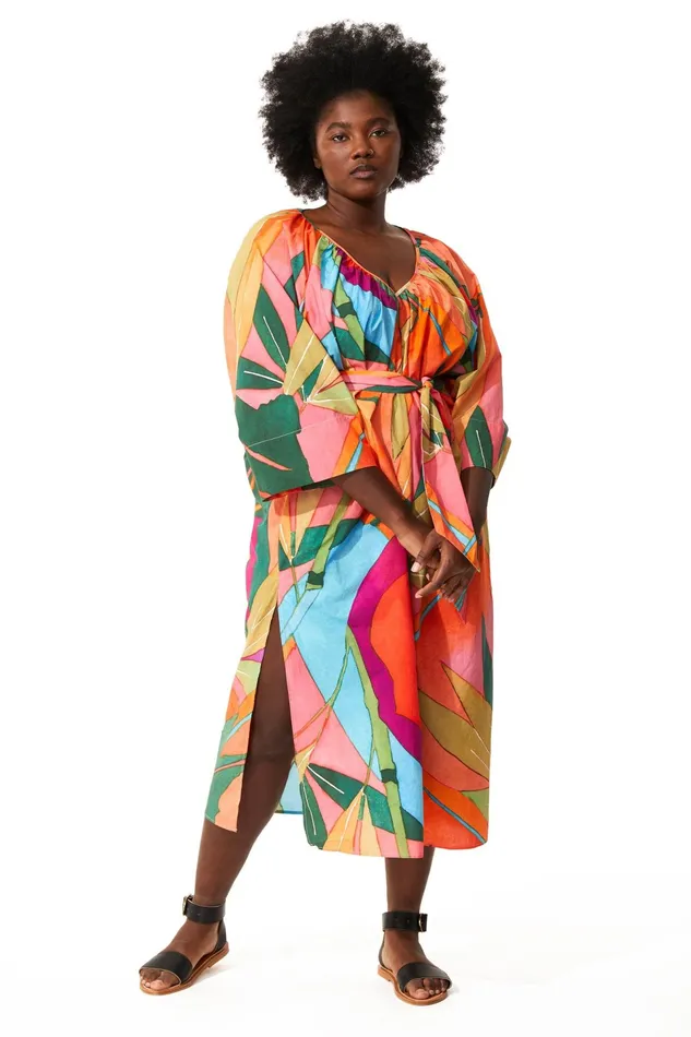 Women Mara Hoffman Extended Sizes Extended Luz Coverup Print Women Mara Hoffman Extended Sizes Extended Luz Coverup Print