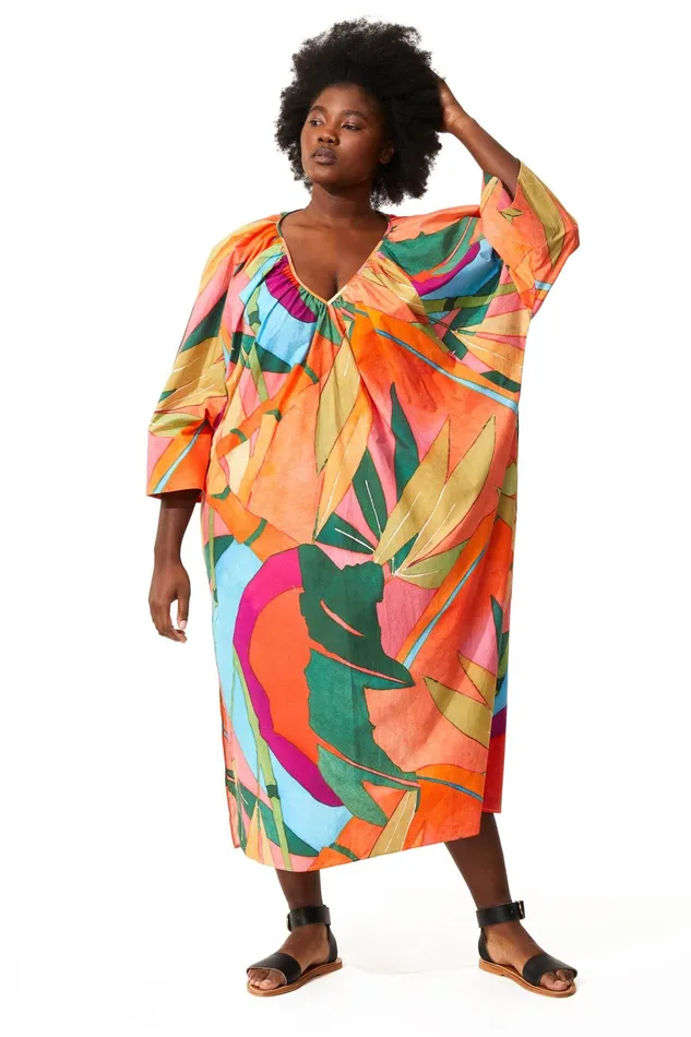 Women Mara Hoffman Extended Sizes Extended Luz Coverup Print Women Mara Hoffman Extended Sizes Extended Luz Coverup Print