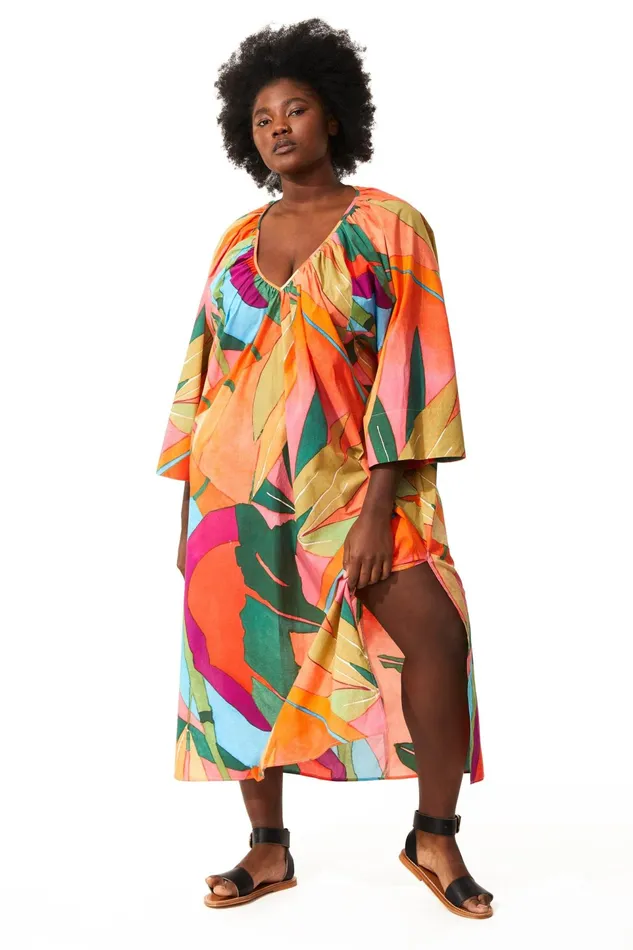 Women Mara Hoffman Extended Sizes Extended Luz Coverup Print Women Mara Hoffman Extended Sizes Extended Luz Coverup Print